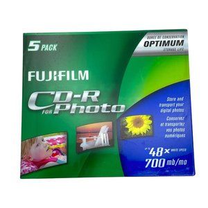 Fujifilm CD-R For Photos 5-Pack 700 mb 48x Write Speed